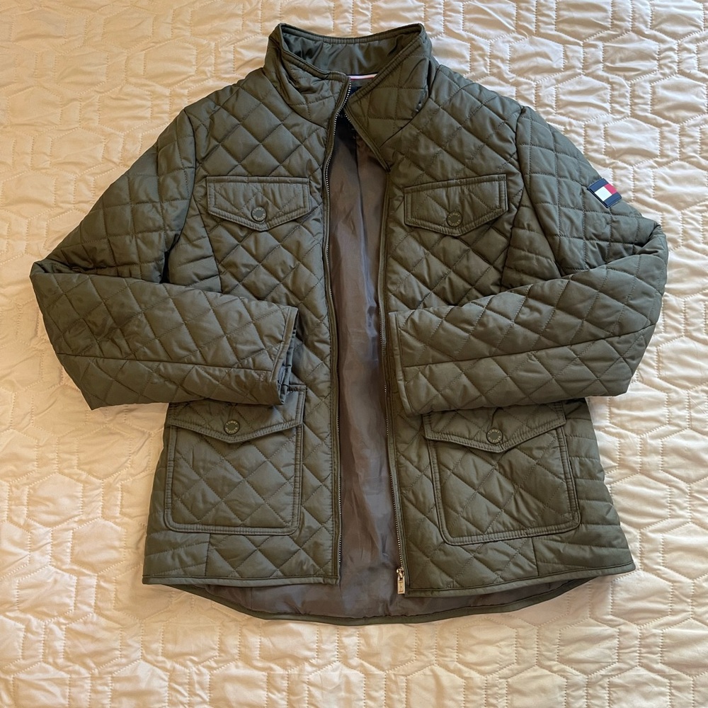 Tommy Hilfiger Quilted Green Jacket
